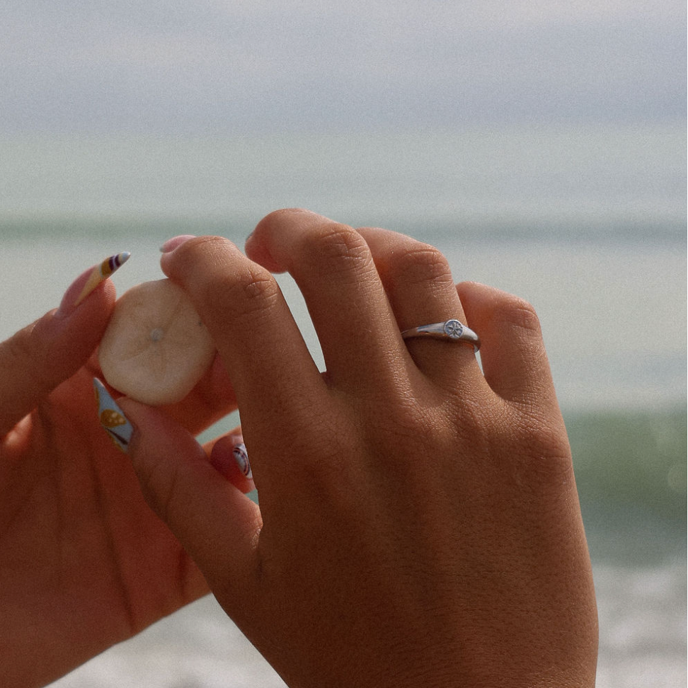 summer sanddollar ring