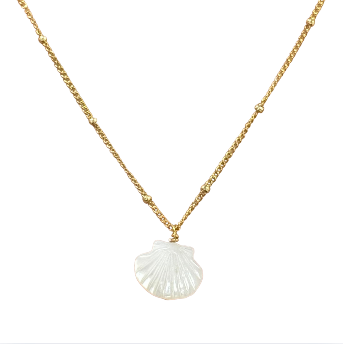 mother of pearl shell necklace