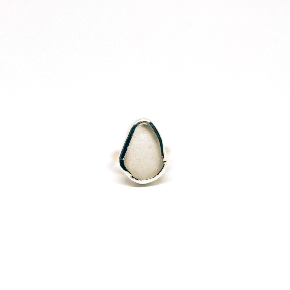 White Sea Glass Ring (Handmade) – The Salty Gem