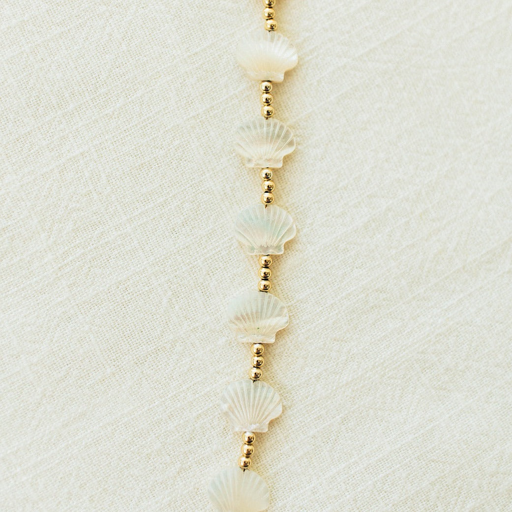 beach jewelry womens gold anklet shell summer